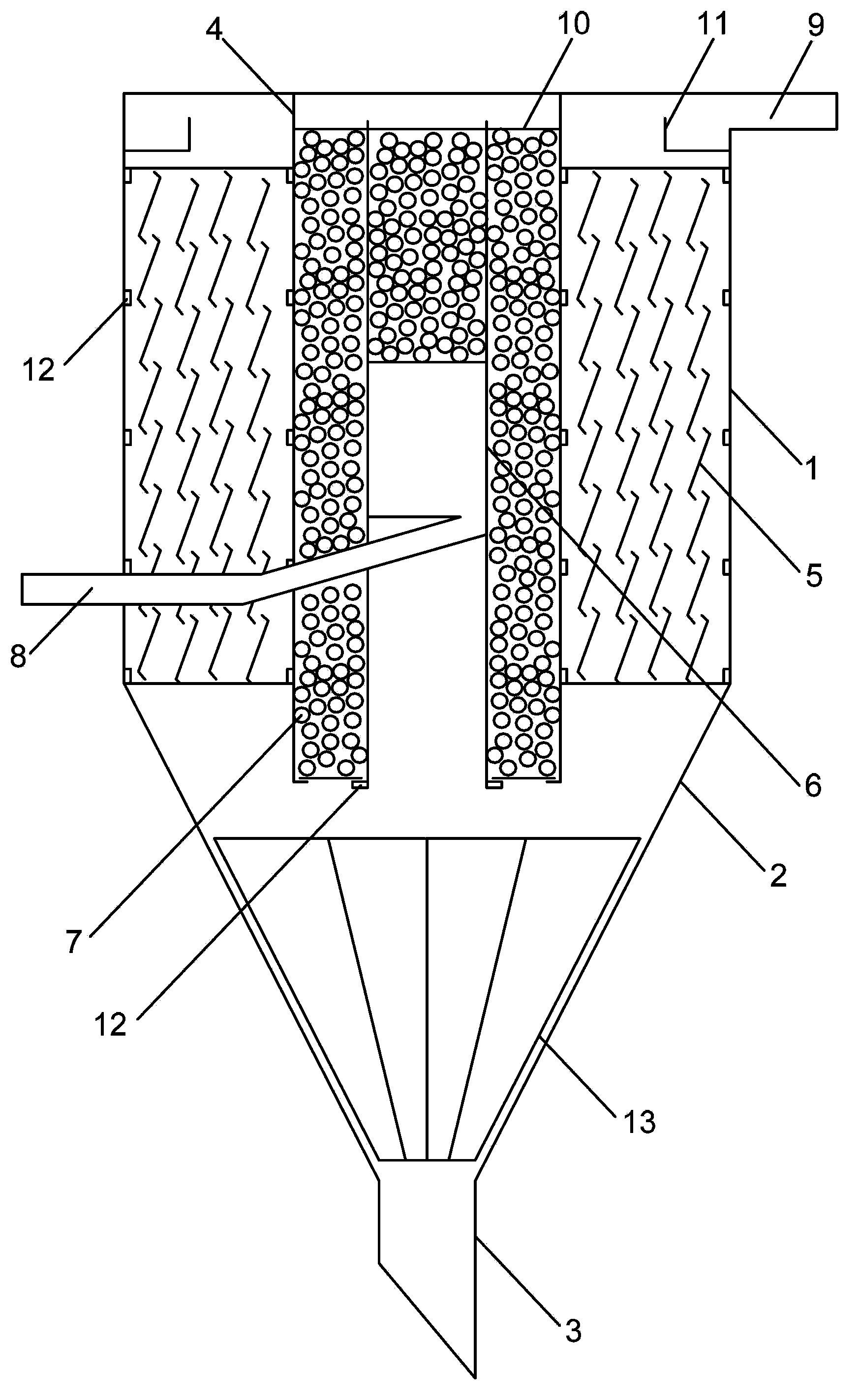 Micro-vortex high-efficiency clarification reactor and operation method for same