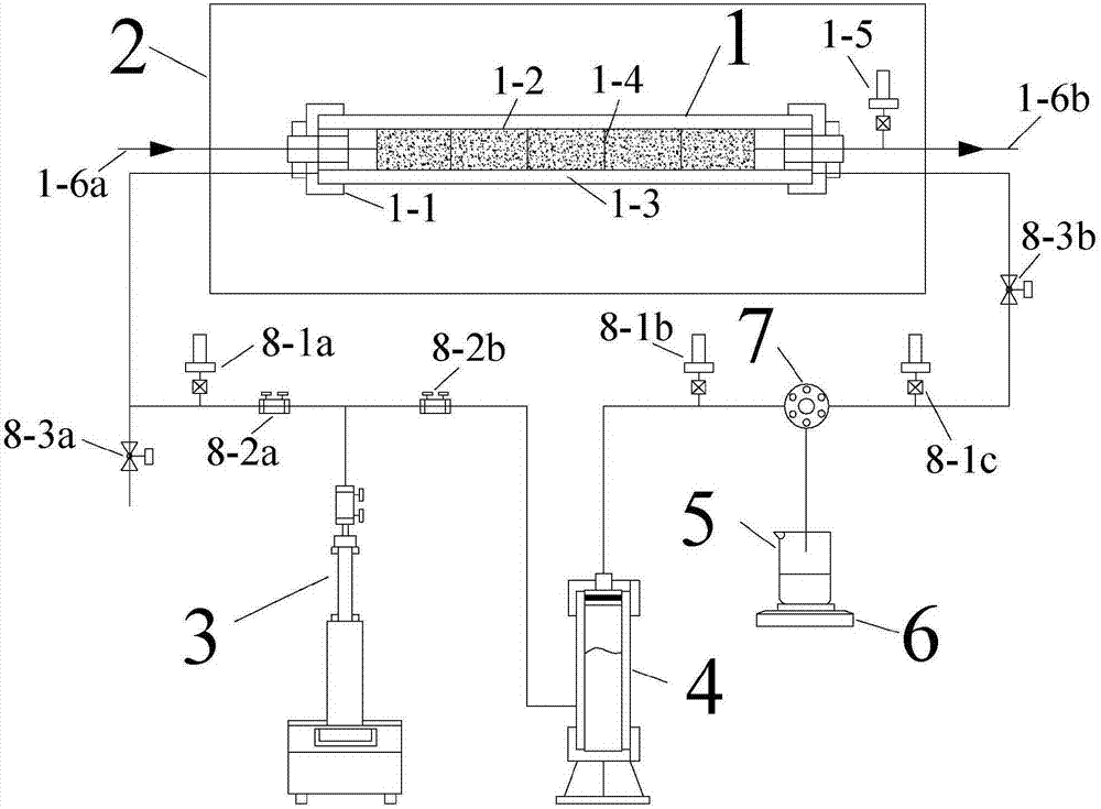 Measurement device and method for free expansion volume of coal rock adsorption