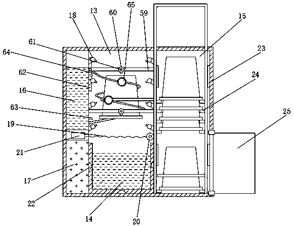 Garbage can cleaning system with good cleaning effect and using method thereof
