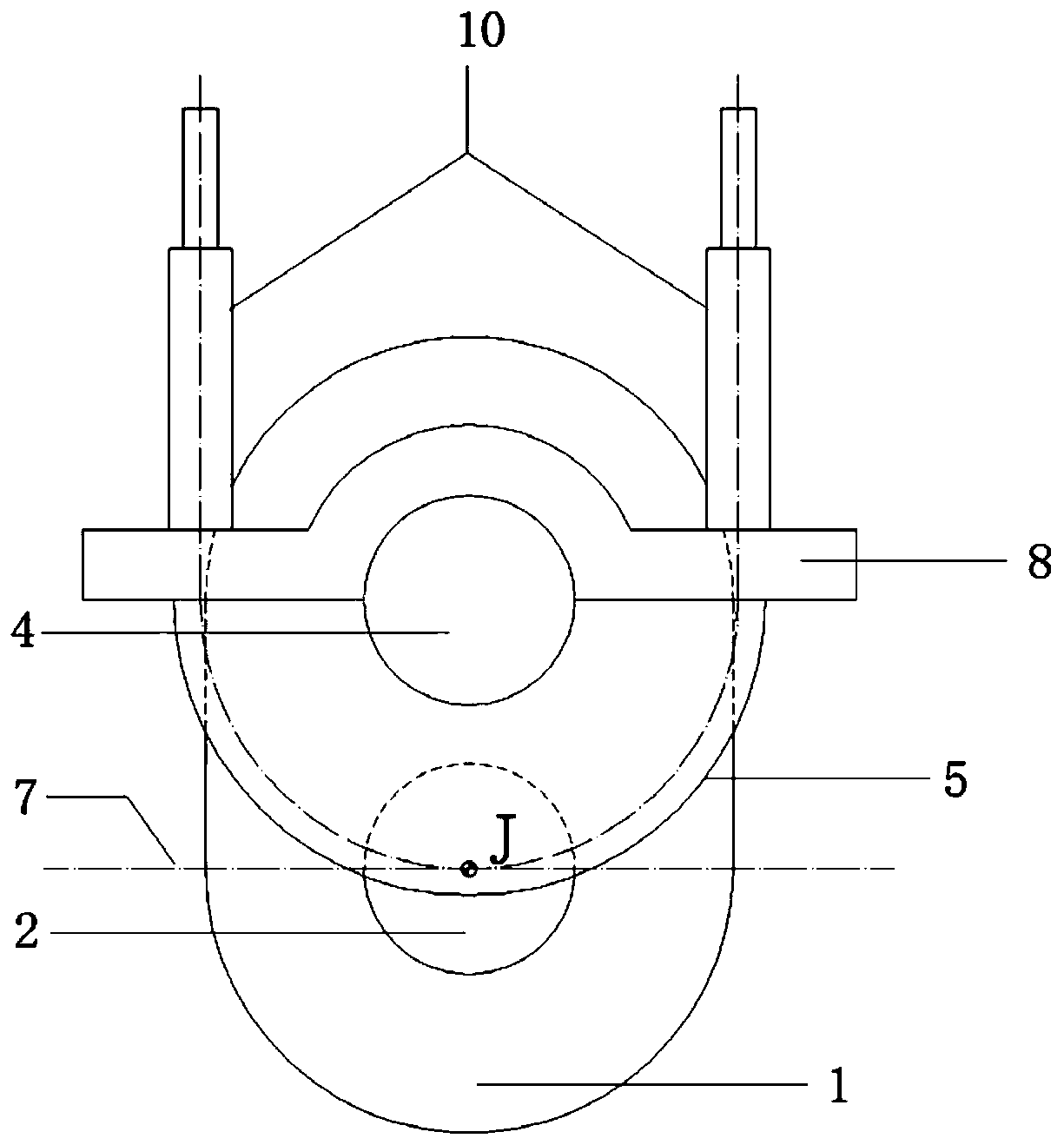 Turning rope connector used for steel wire rope and load