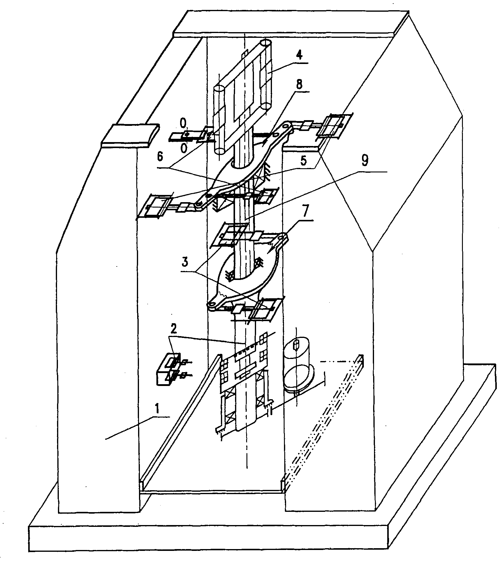 Testing device for implementing main torque and vibrating torque to high speed rotary main shaft