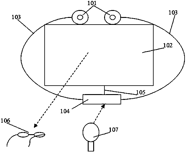 Device for realizing 3D (three-dimensional) simulation game