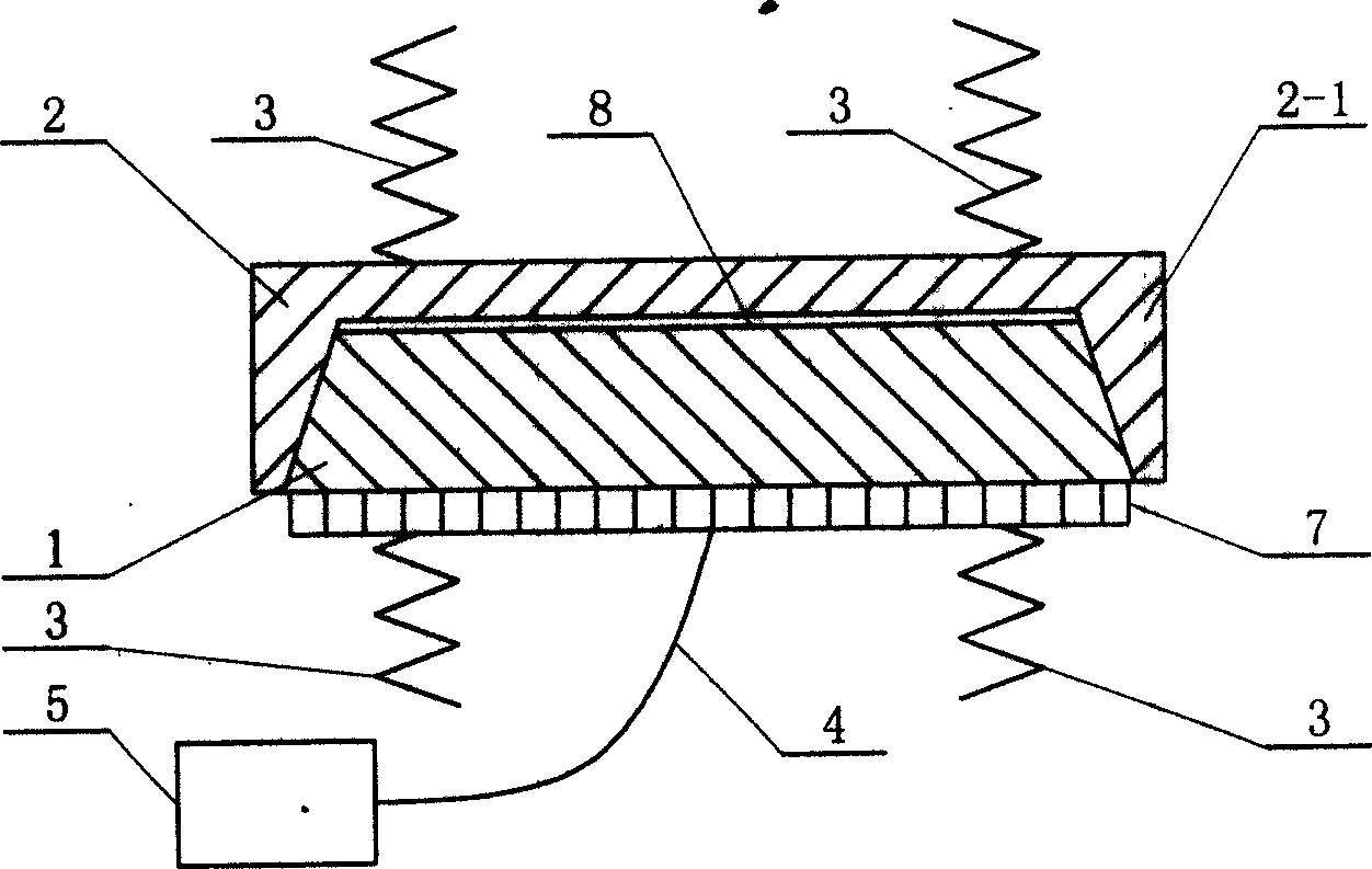 Clutch based on ultrasonic suspending force control