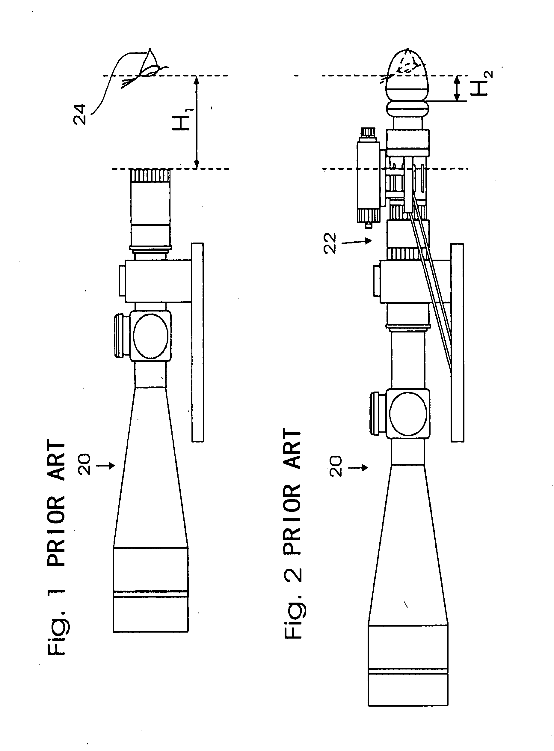 Day/night weapon sight assembly for use on weapon without change in eye relief