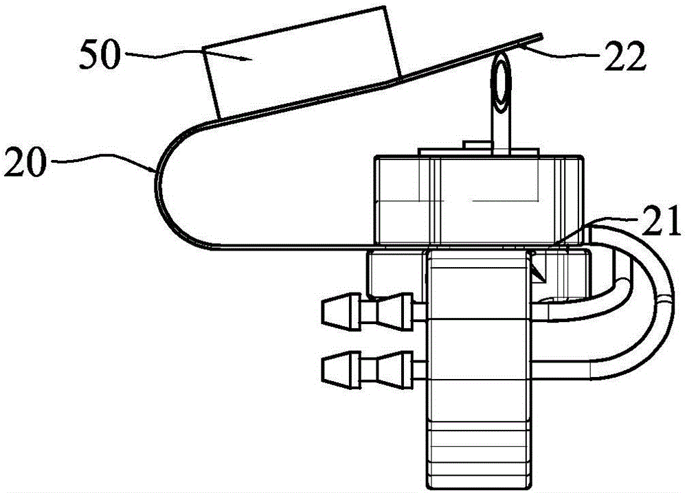 Injection end structure of injector and injector