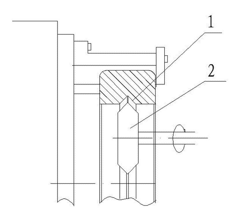 Method for processing right-angle roller path of slewing bearing of crossed roller