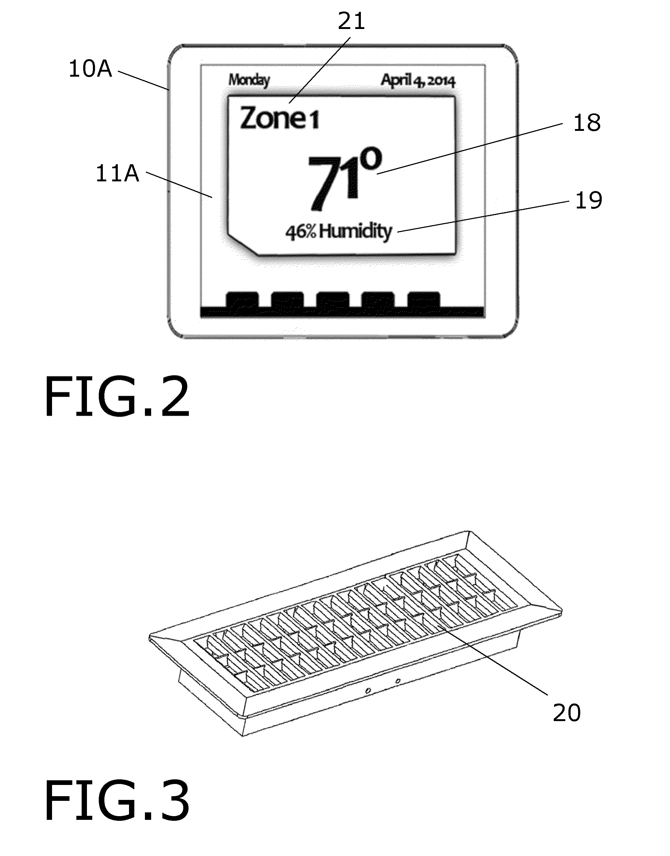 Programmable thermostat for a room