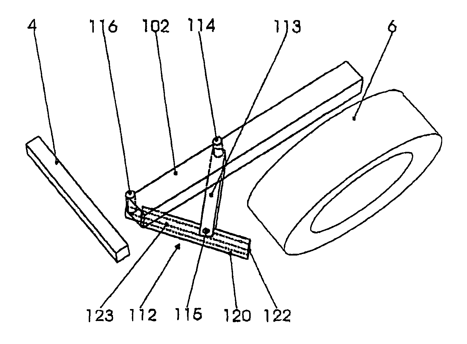 Deflecting device for an offset frontal collision for motor vehicles