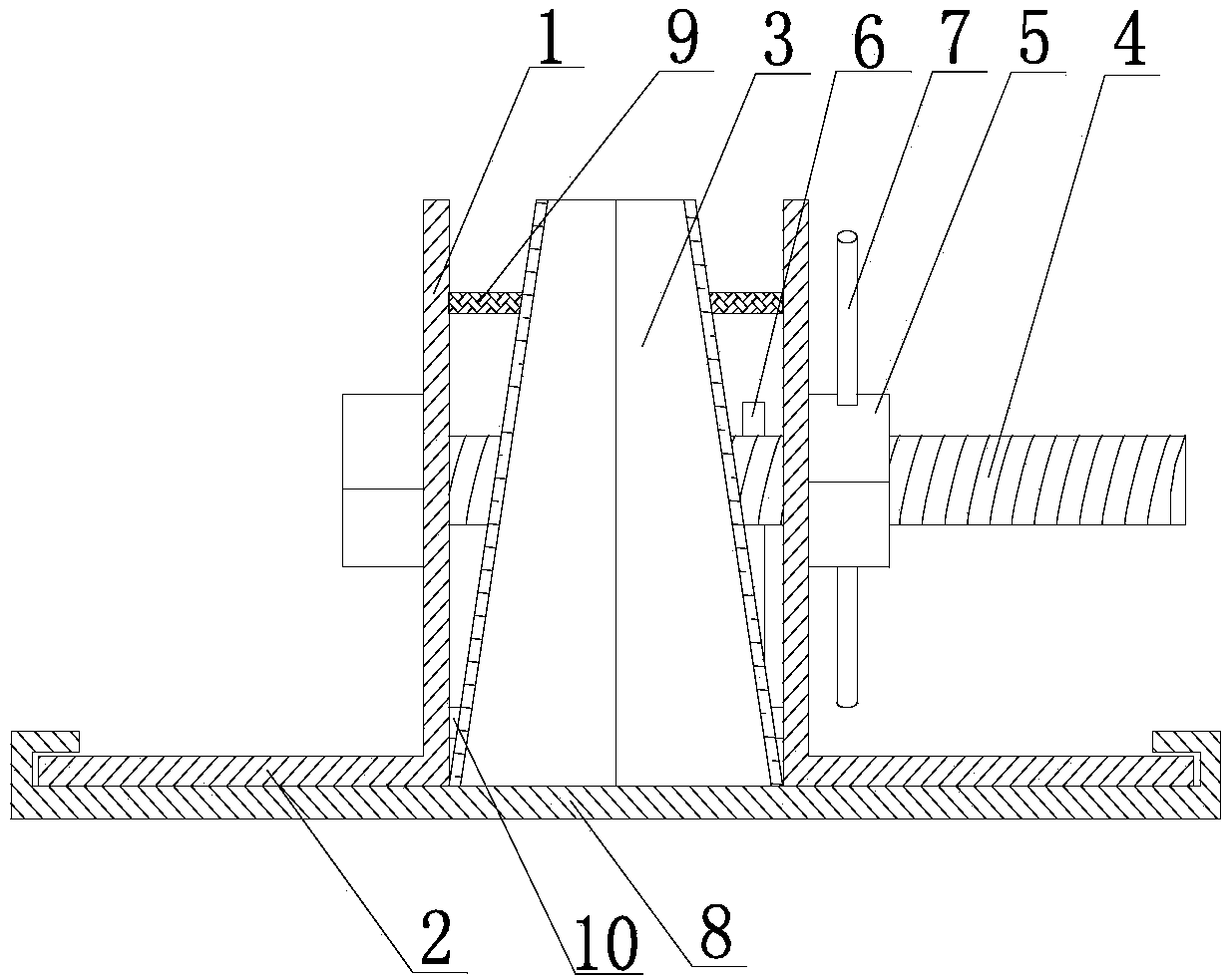 A Forming Device for Concrete Concrete Blocks with Cone-shaped Elevation Concrete Blocks Used for Floor Slabs