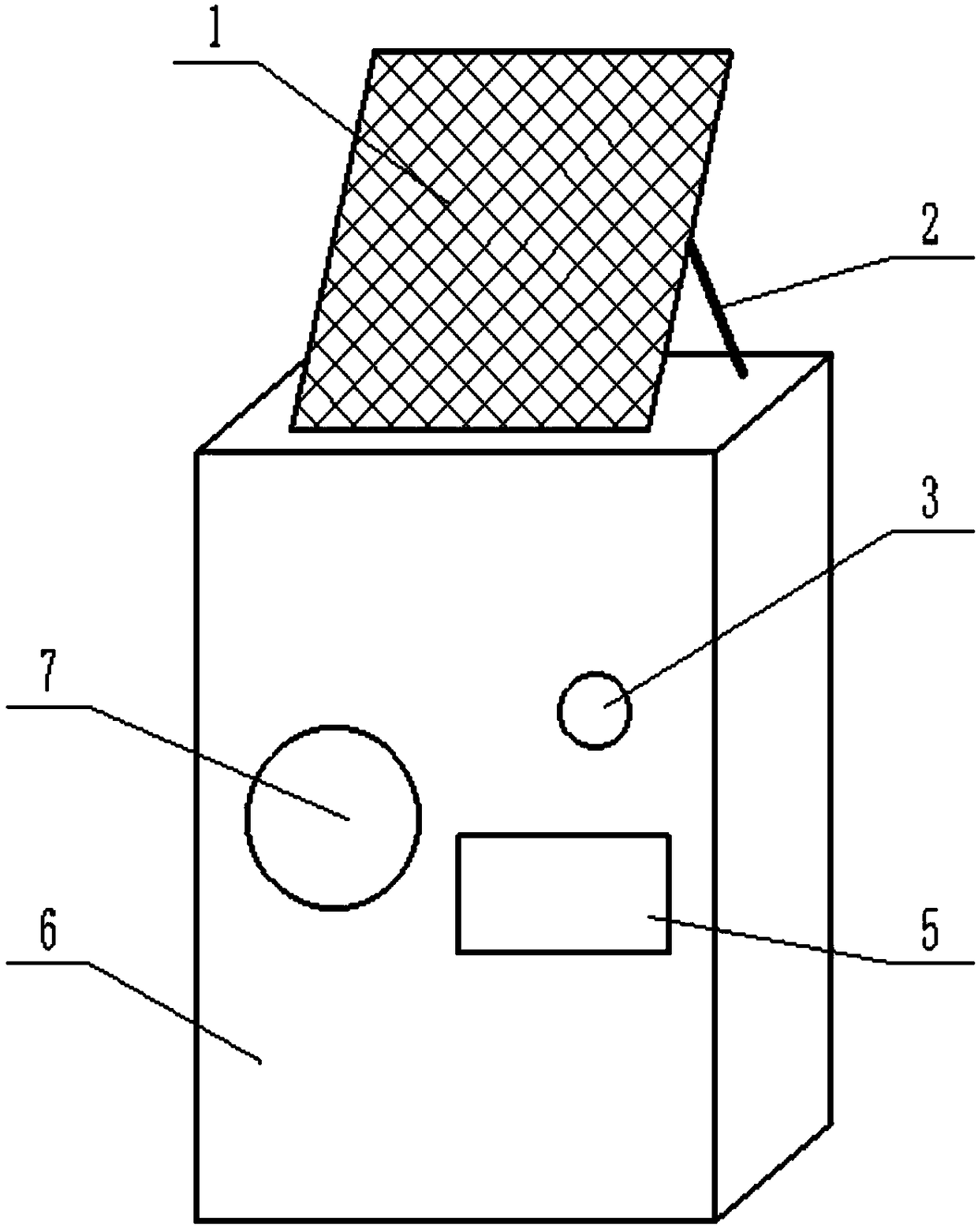 Classification environmental protection box capable of automatically distributing gifts