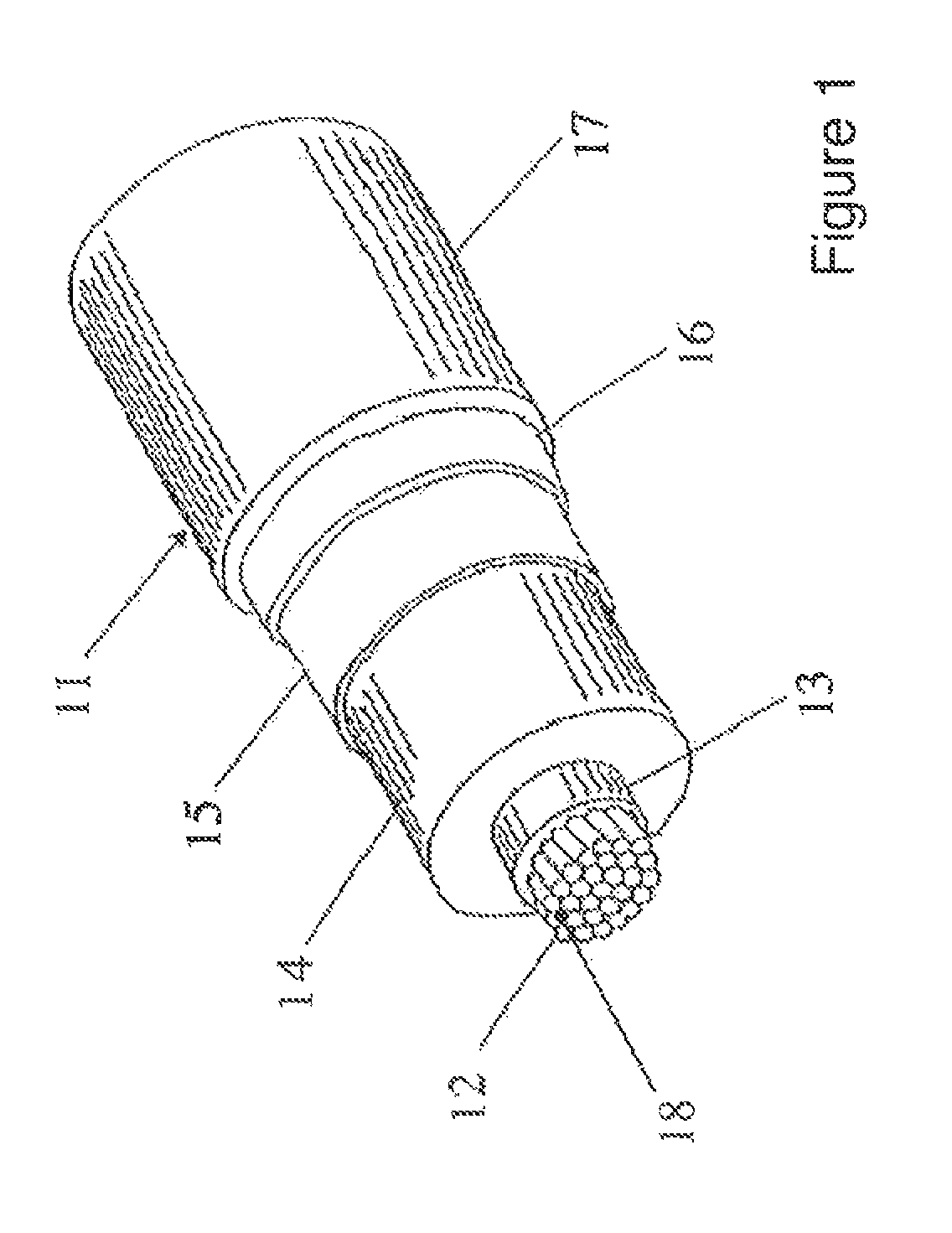 Cable comprising an element indicating water infiltration and method using said element