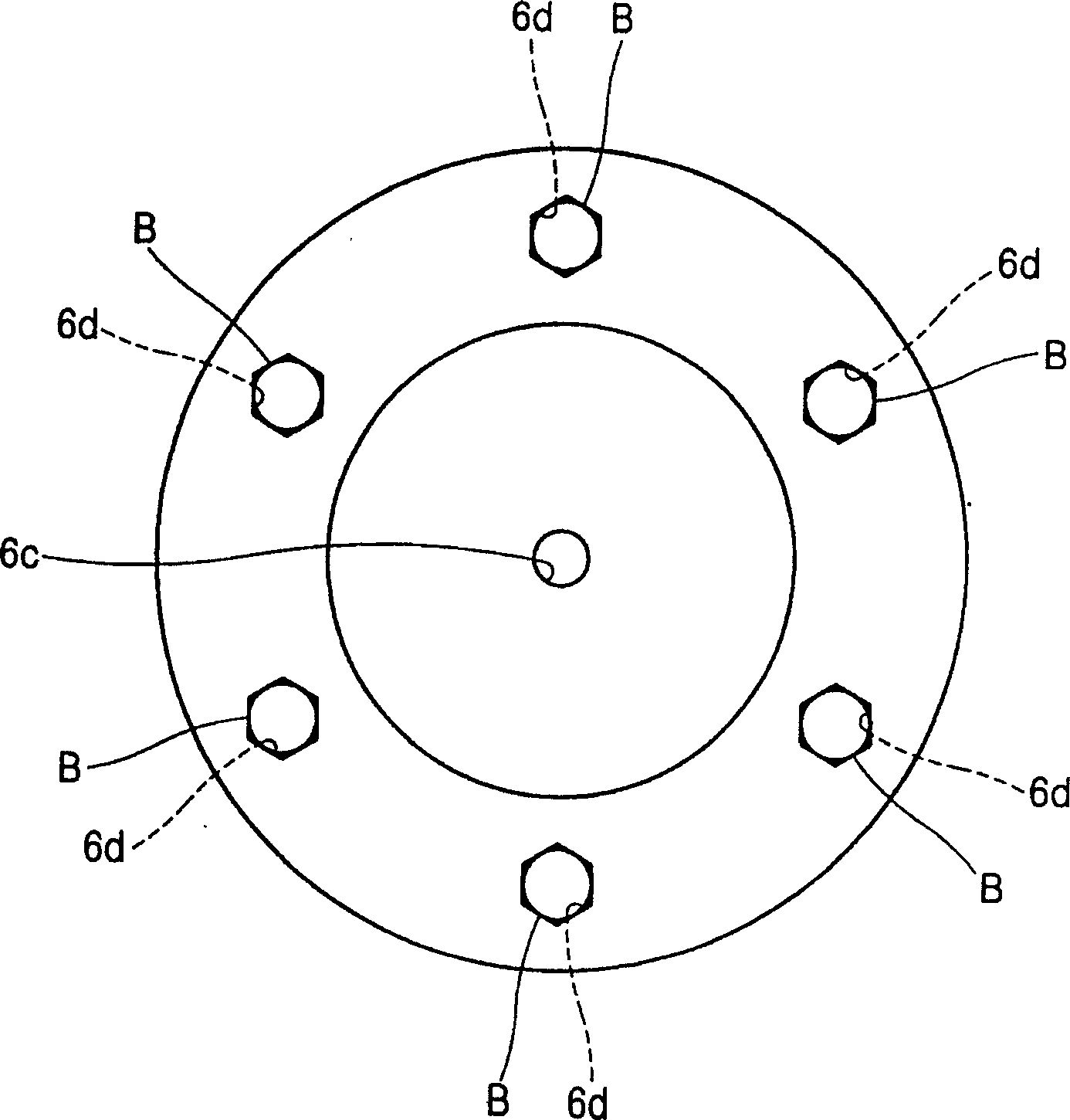 Fixed structure of disk for setting vortex in vortex type compressor