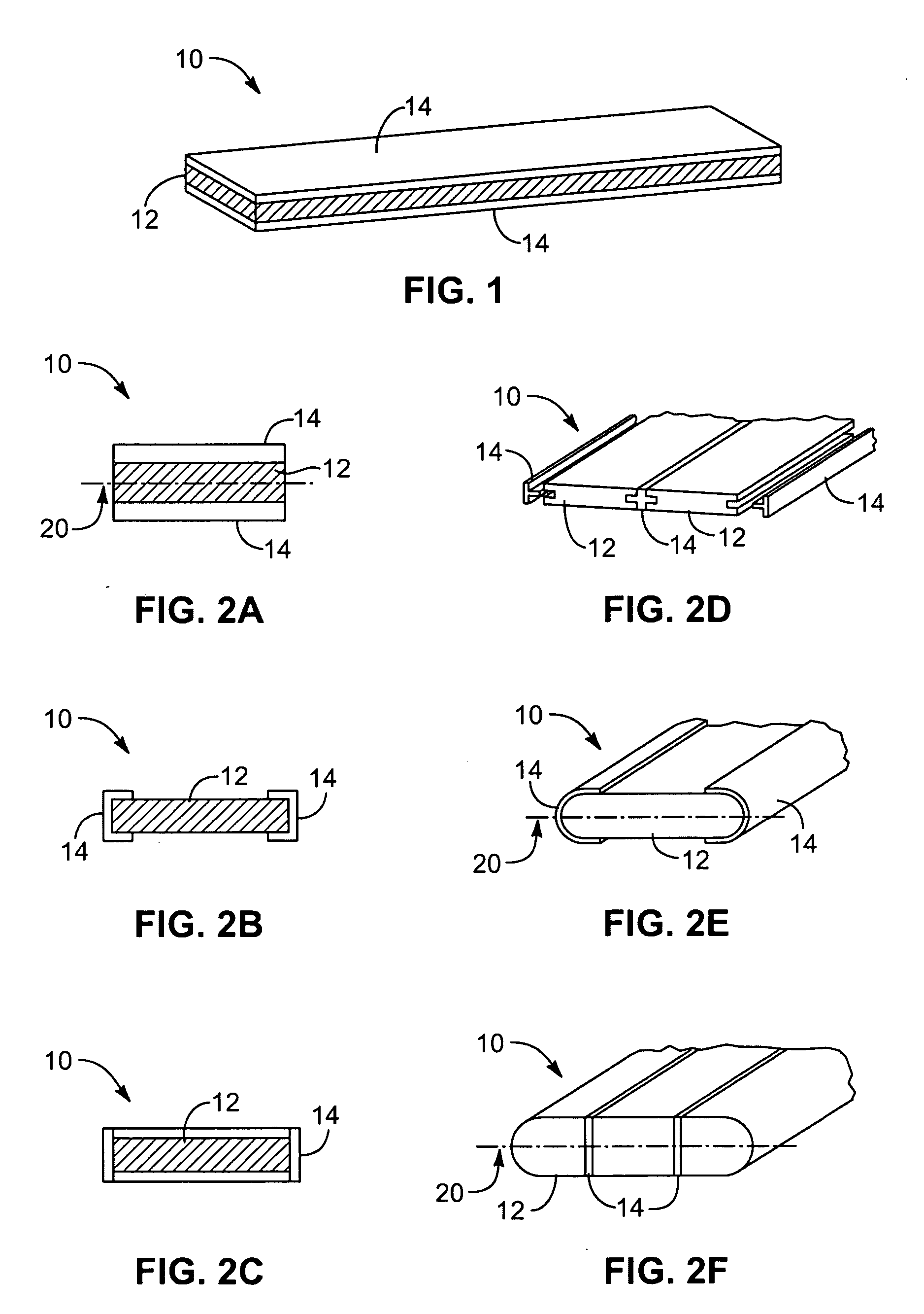 Stiffened parts for window covering and methods for making the same