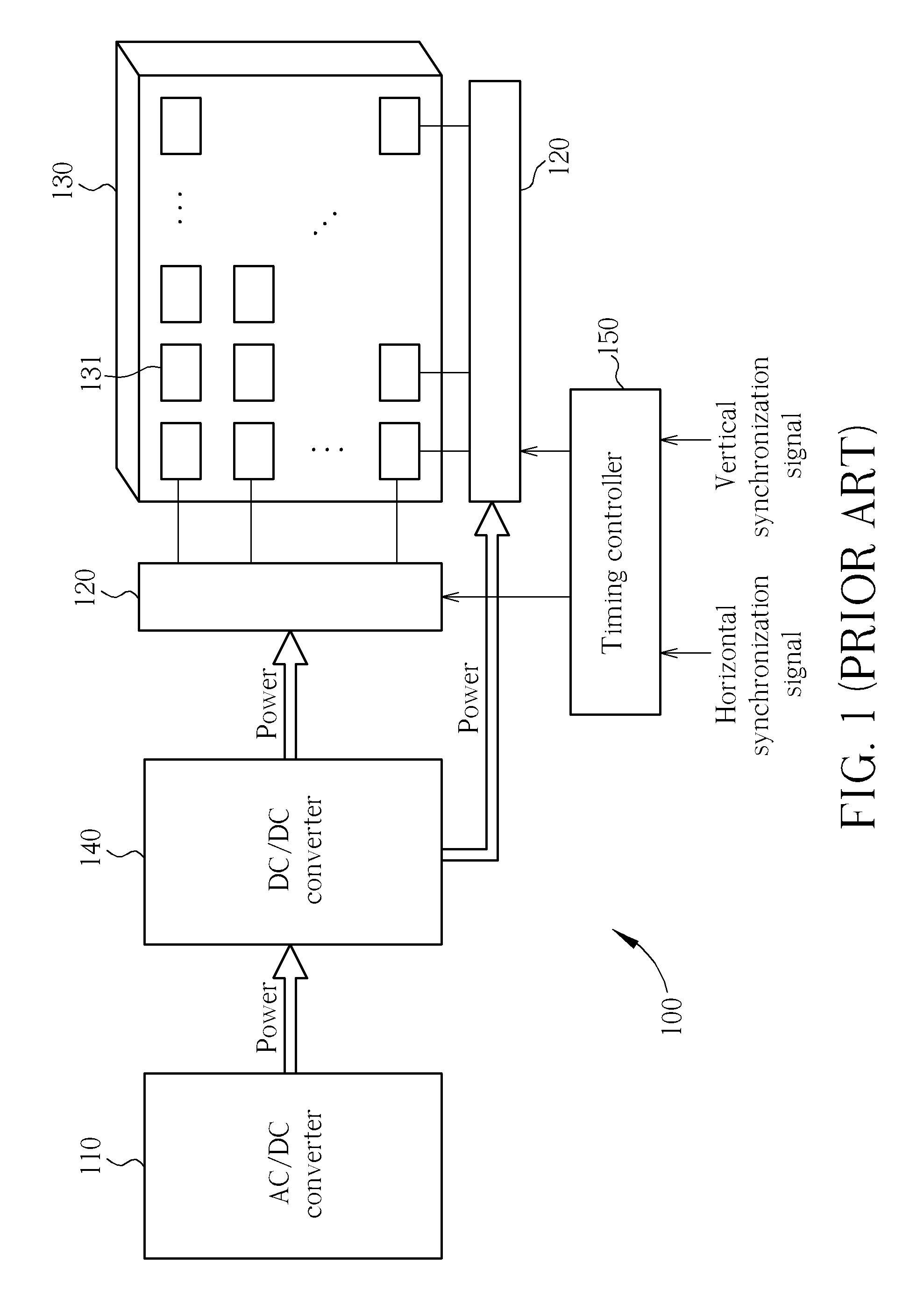 Display and Power Supply Control Method of a Display