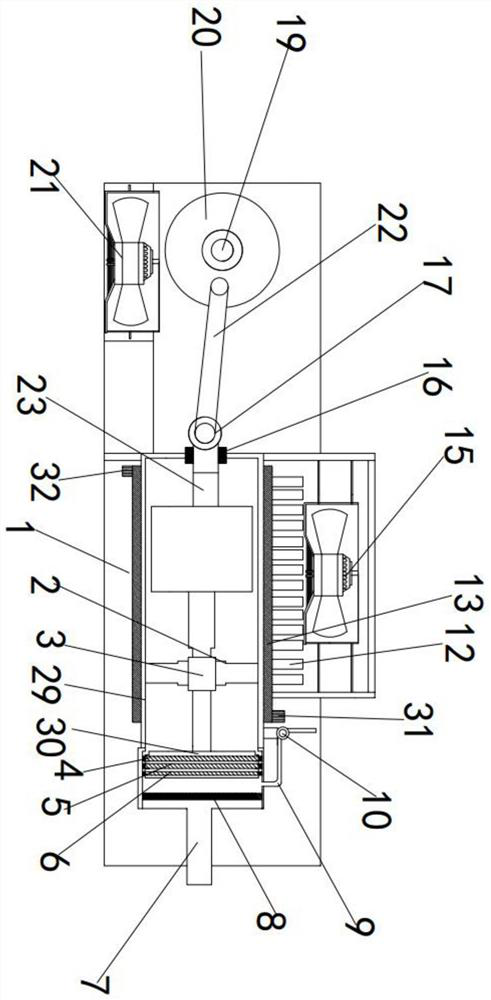 Water-cooling coal bed gas recovery compressor