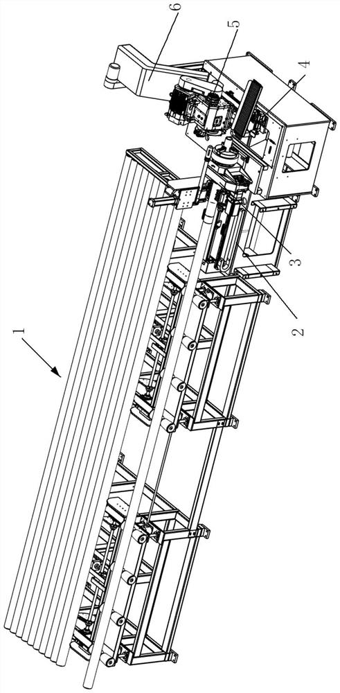 Rotary sawing machine for pipes