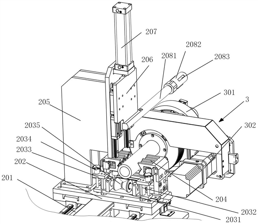 Rotary sawing machine for pipes