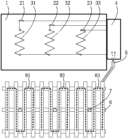 Comfortable energy-saving and intelligent electric foot warmer and control method thereof