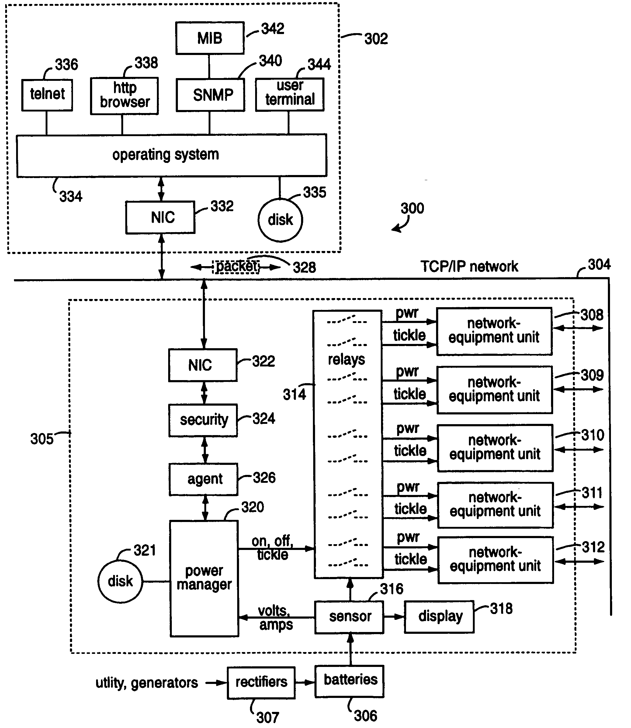 Network-connected power manager for rebooting remote computer-based appliances