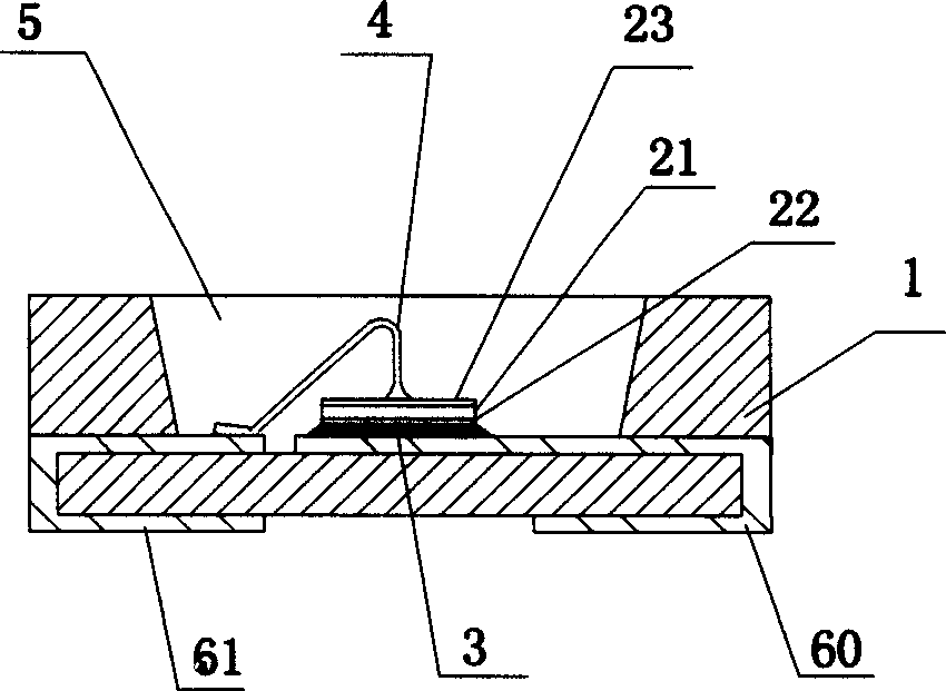 Ceramic package light-emitting diode an dits package method