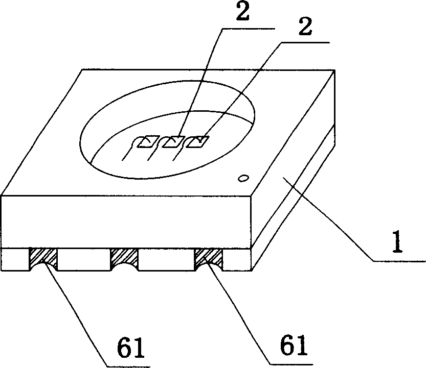 Ceramic package light-emitting diode an dits package method