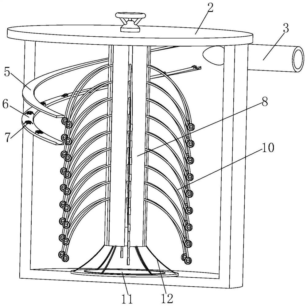 Liquid separation and purification device