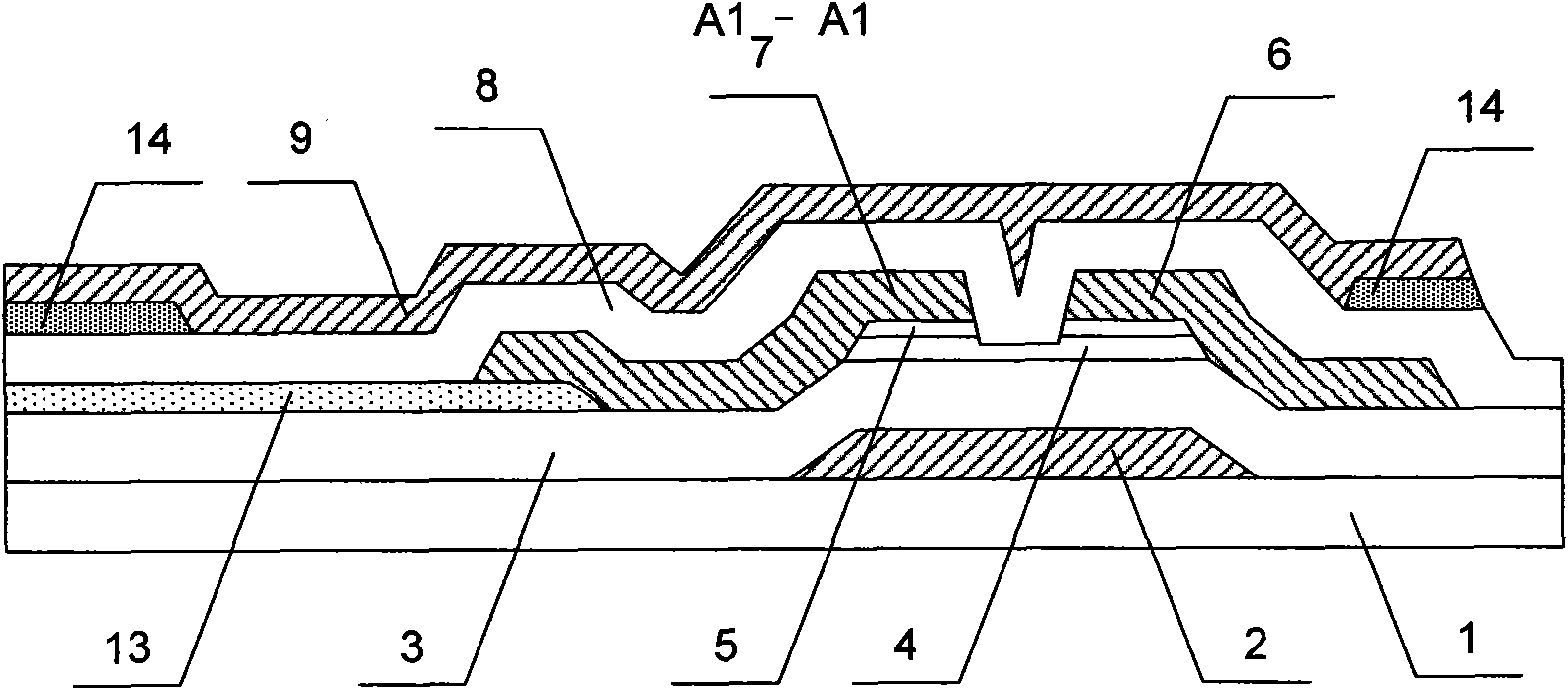 FFS type TFT-LCD array substrate and manufacturing method thereof