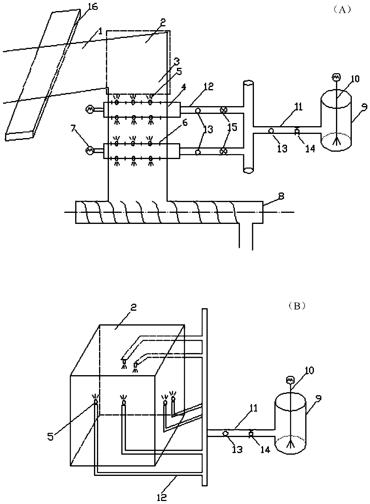 Flame-retardant oriented-structure strand board improved production device and technology