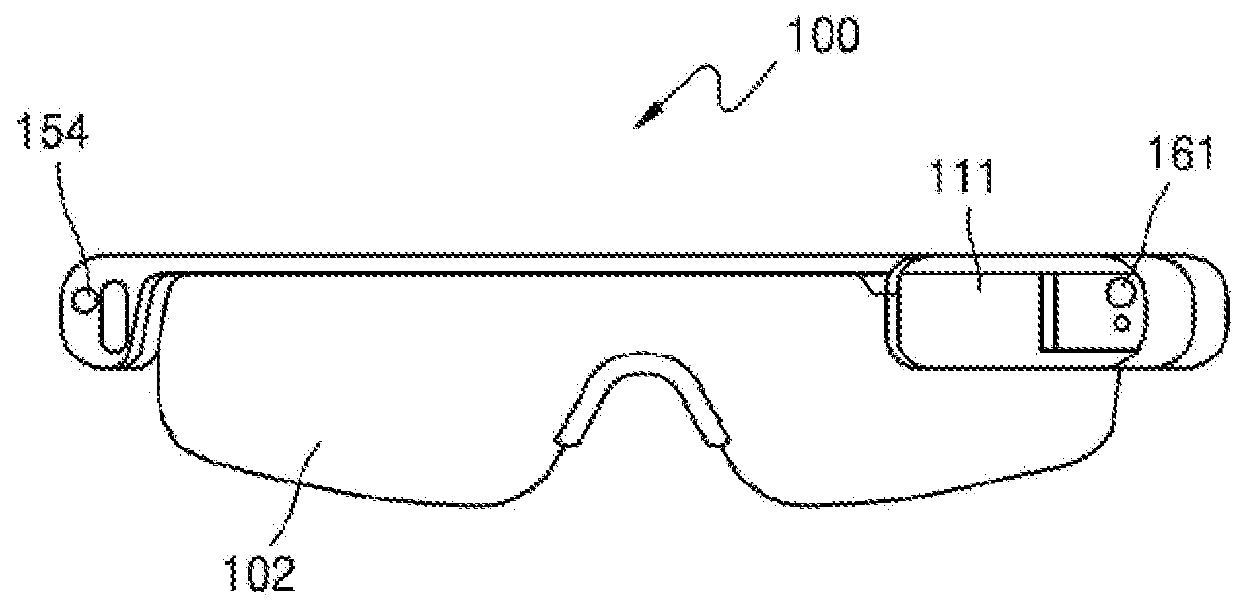 Wearable glasses and method of providing content using the same