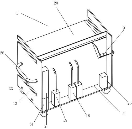 Surgical dressing rack