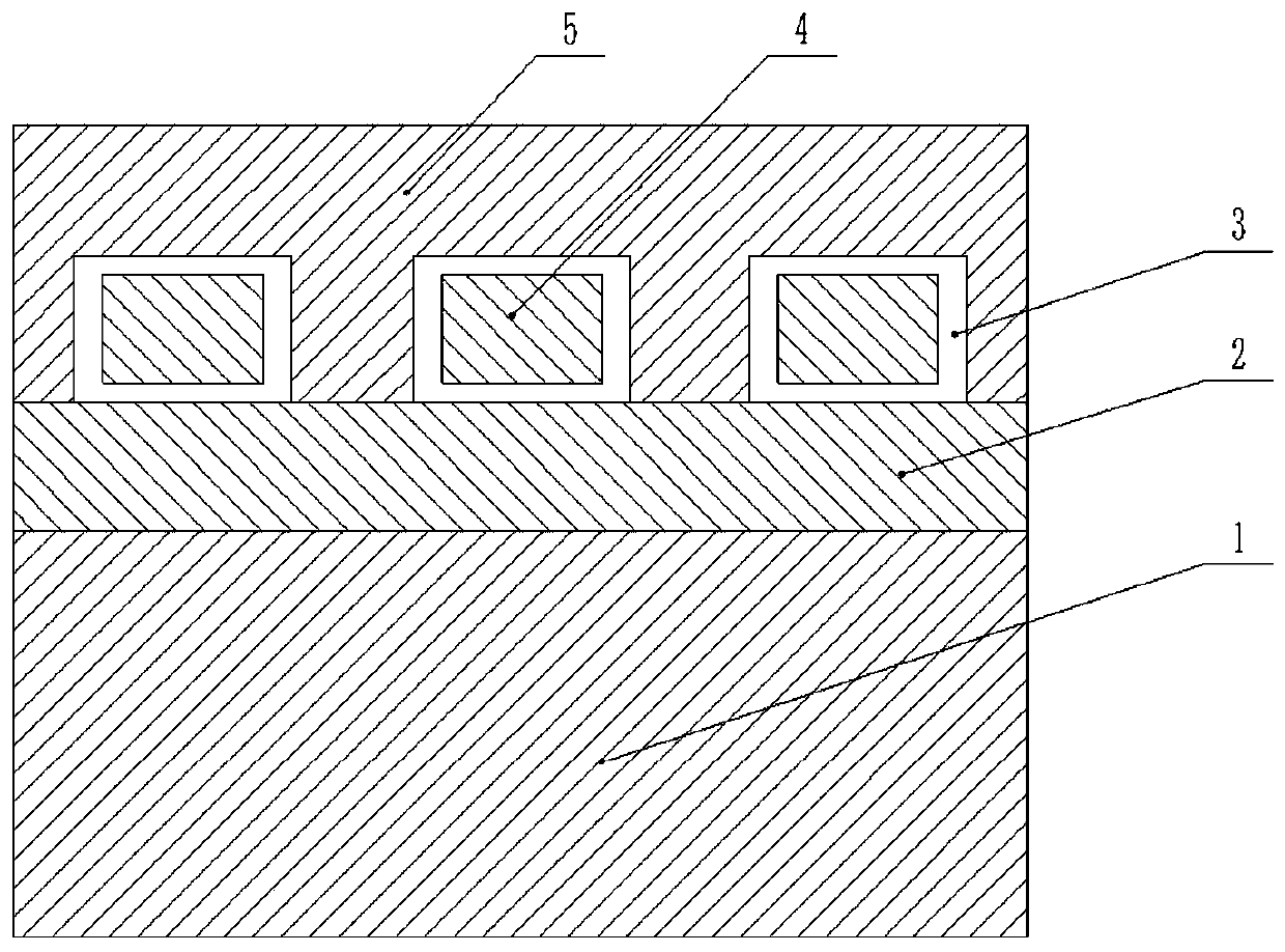 BOX-shaped silicon nitride waveguide and preparation method thereof