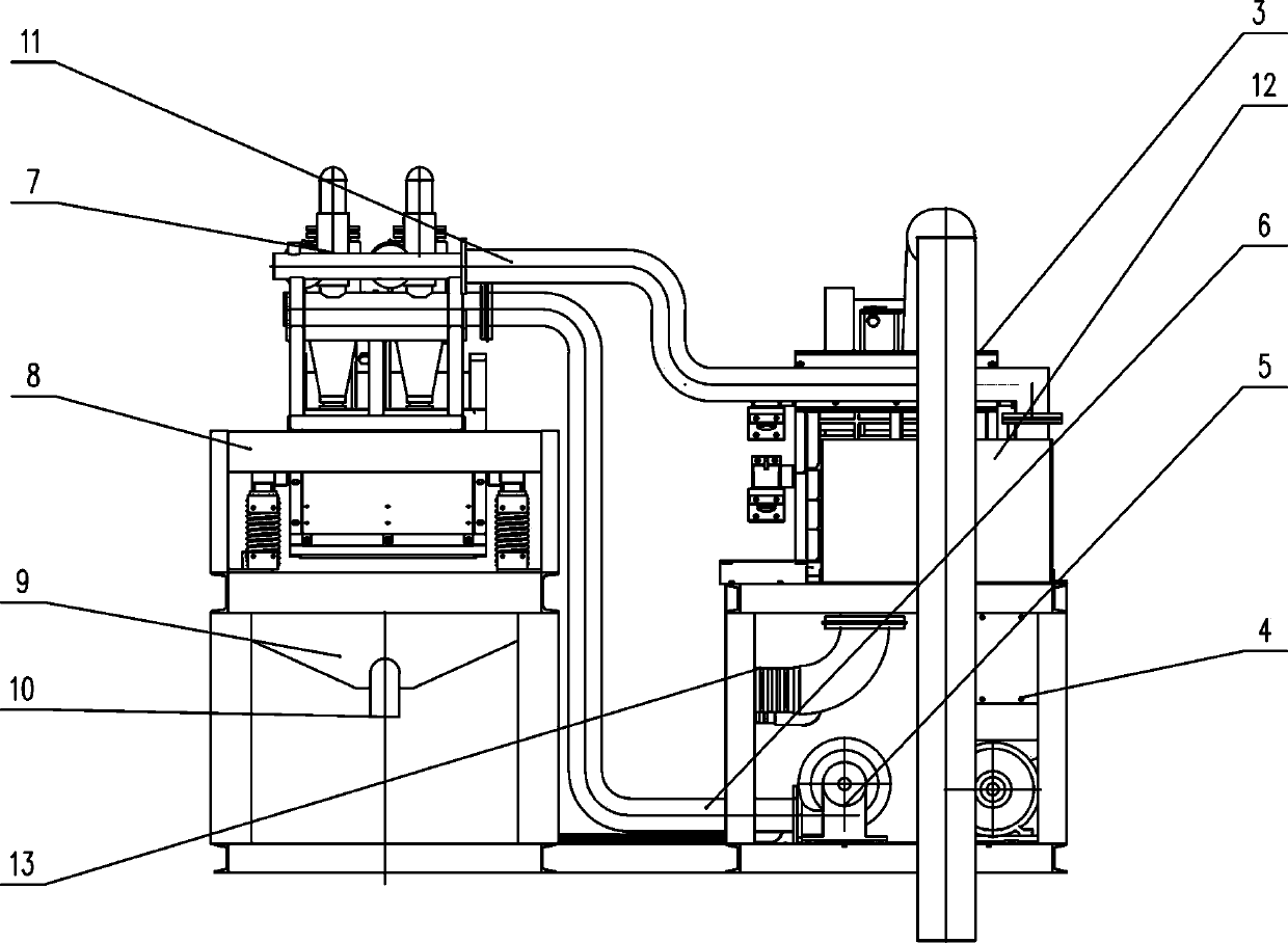 Sludge desanding device, pretreatment device and method for municipal sewage plant