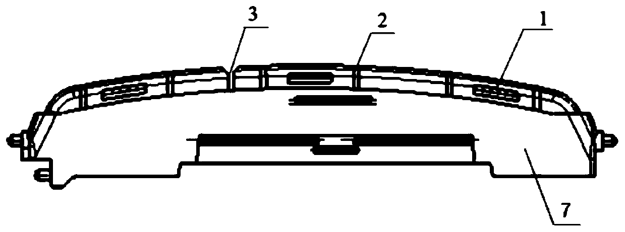 Separated air outlet blade clamping structure