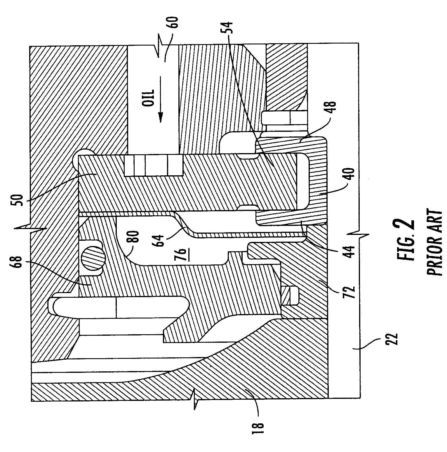 Sealing system between bearing and compressor housing