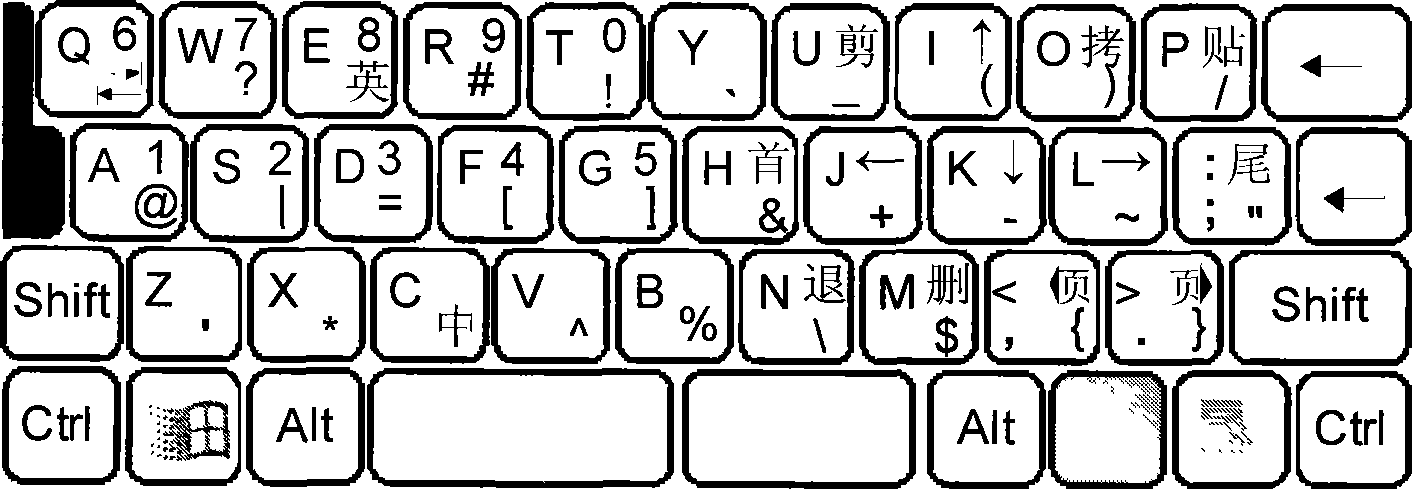 Keyboard convenient for mode conversion