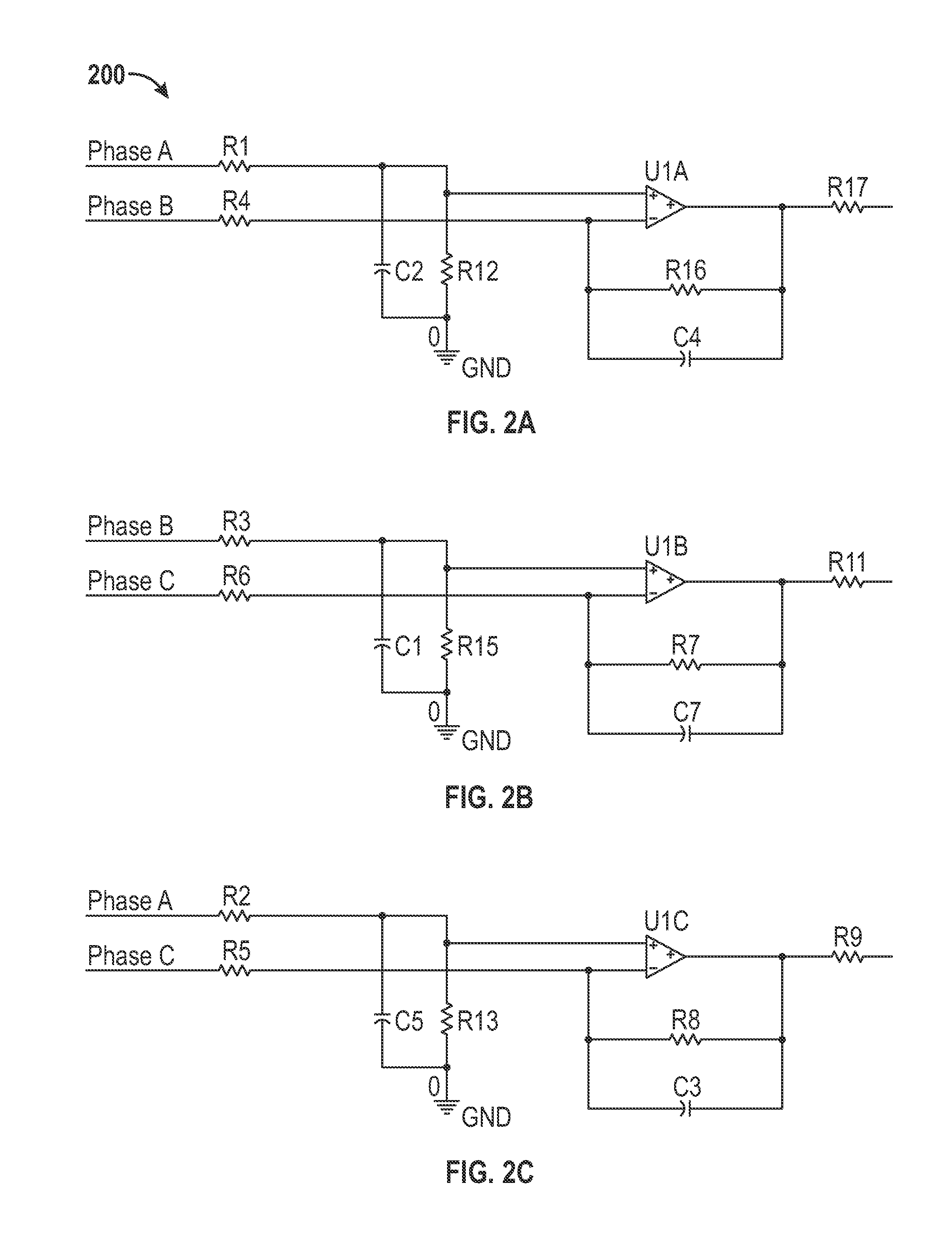 Frequency phase detection three phase system