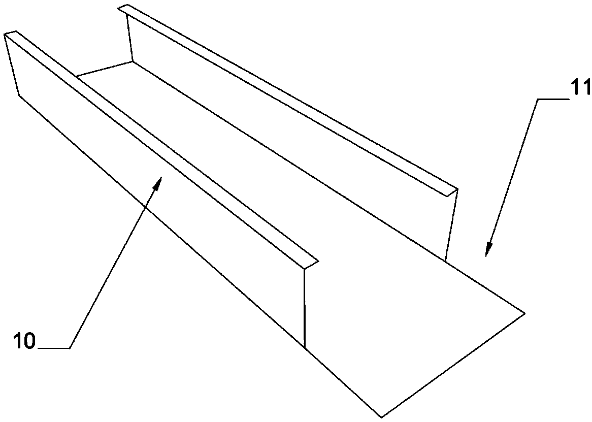 Bridge frame fish-bone structure