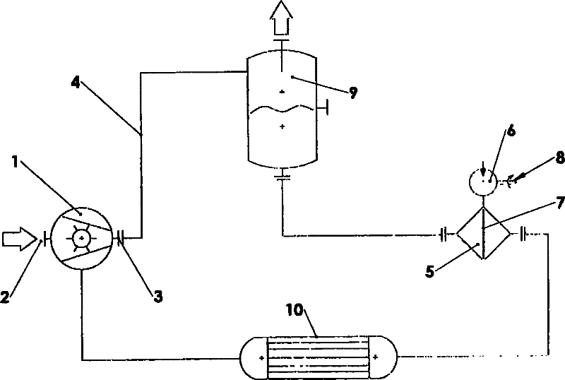 Liquid ring vacuum pump for degassing plastic melts