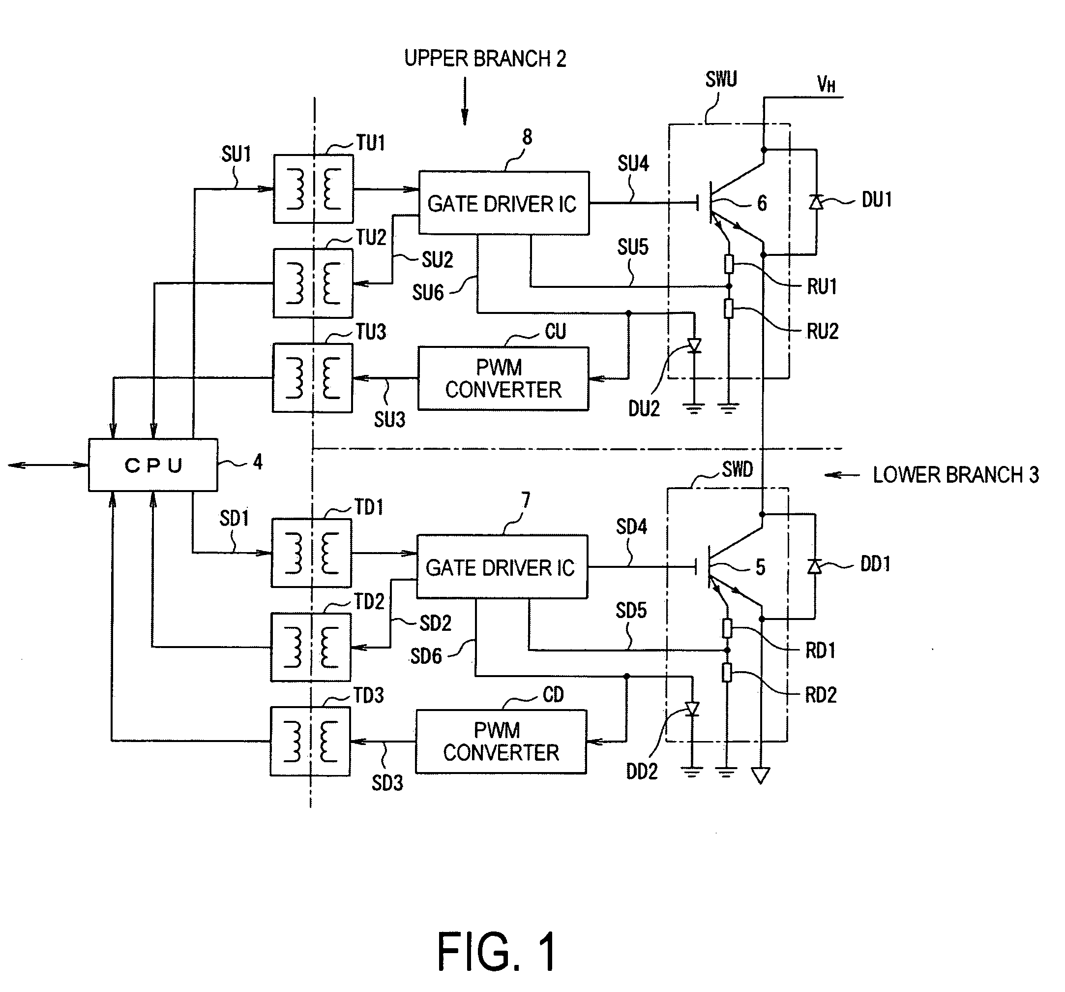 Transformer unit, and power converting device