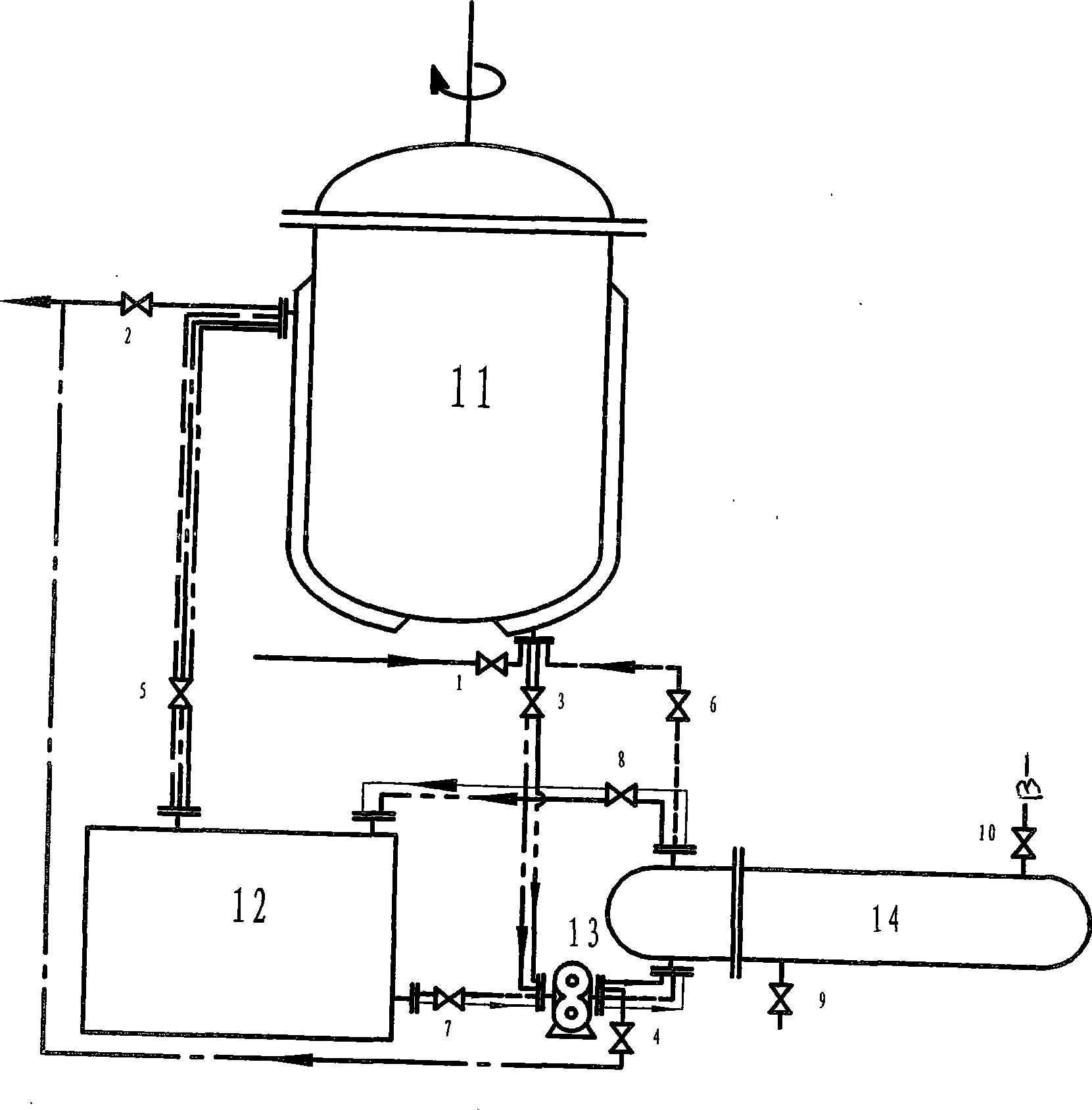 Technique for heating and cooling material in reactor by heat carrier through jacket