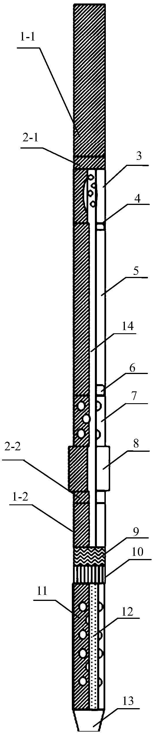 Deflagration fracturing and hydraulic impact fracturing combination pipe column and combination method