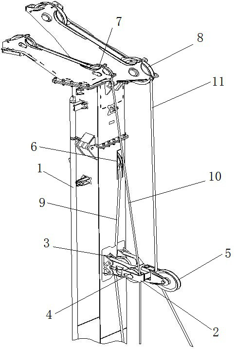 Combined Wire Rope Guide Mechanism for Rotary Drilling Rig