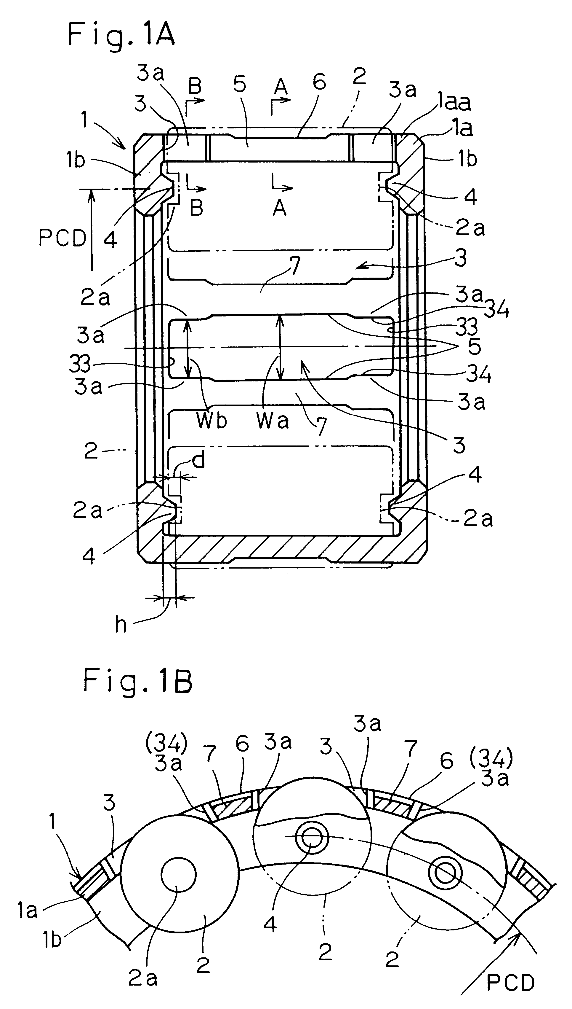 Caged roller assembly and reduction gear unit using the same