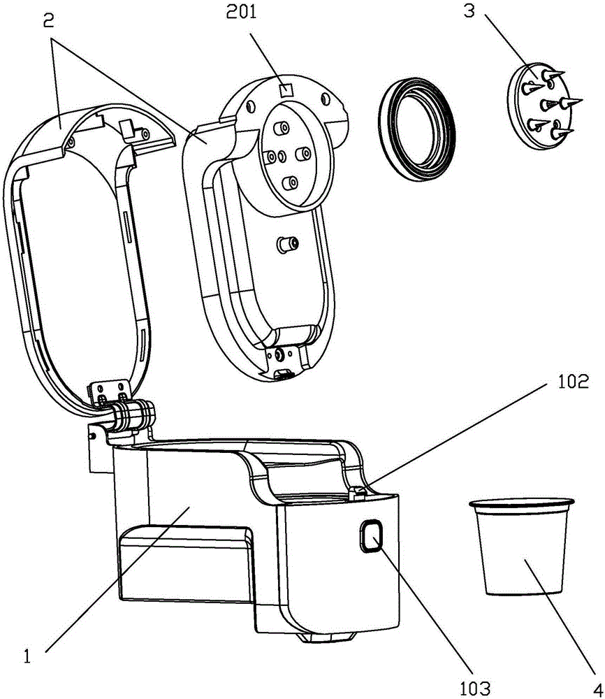 Brewing mechanism of capsule coffee machine