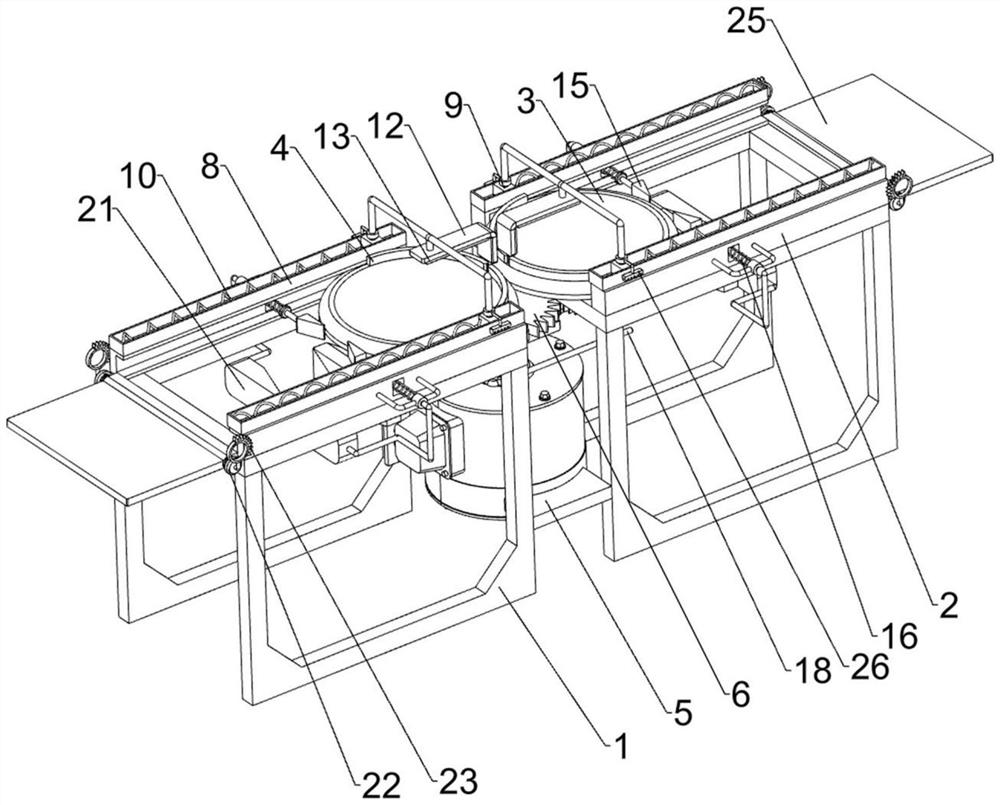 Grinding device for round shell of electronic product