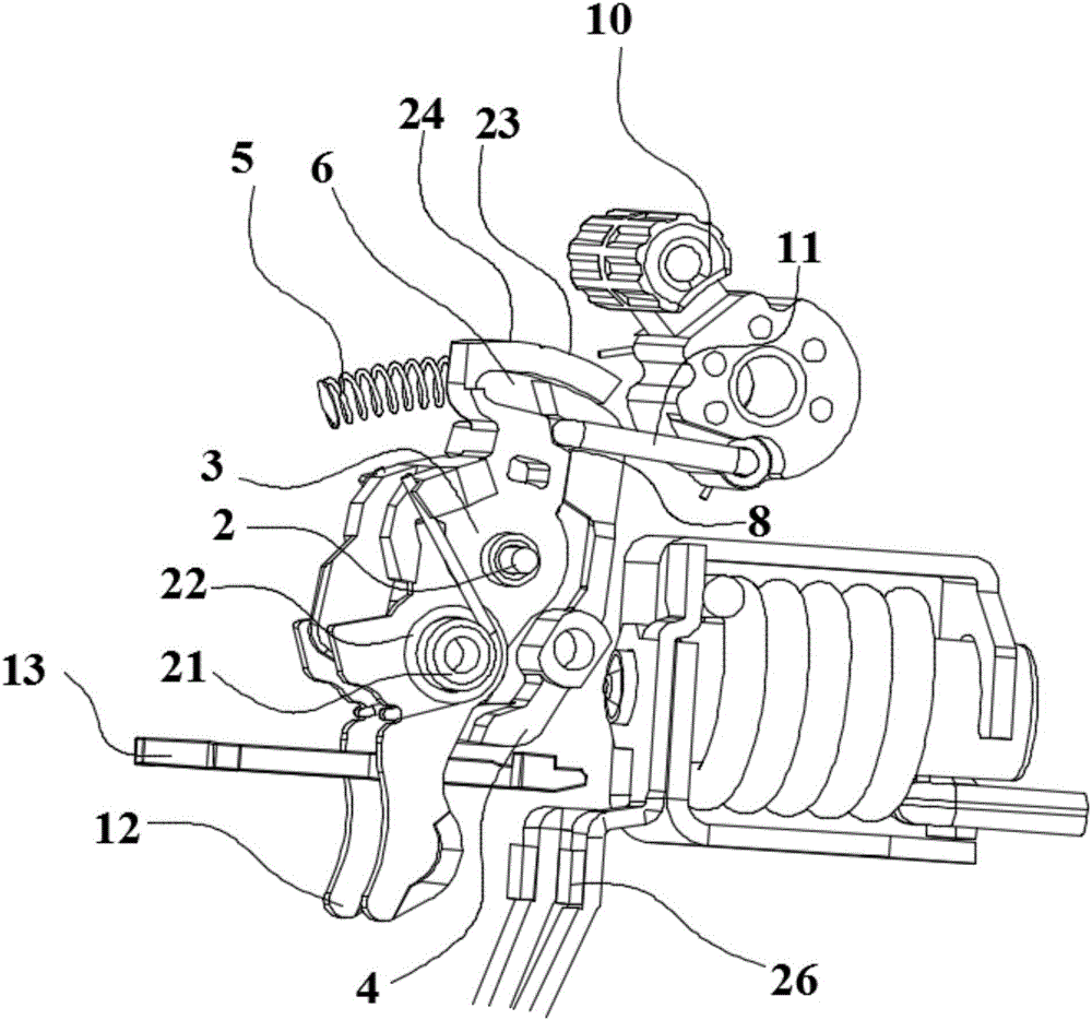 Operating mechanism of electrical protection apparatus