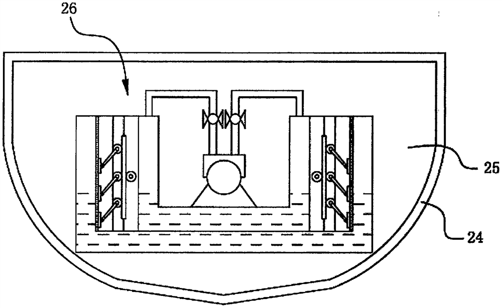 A scientific investigation ship with an anti-rolling water tank system