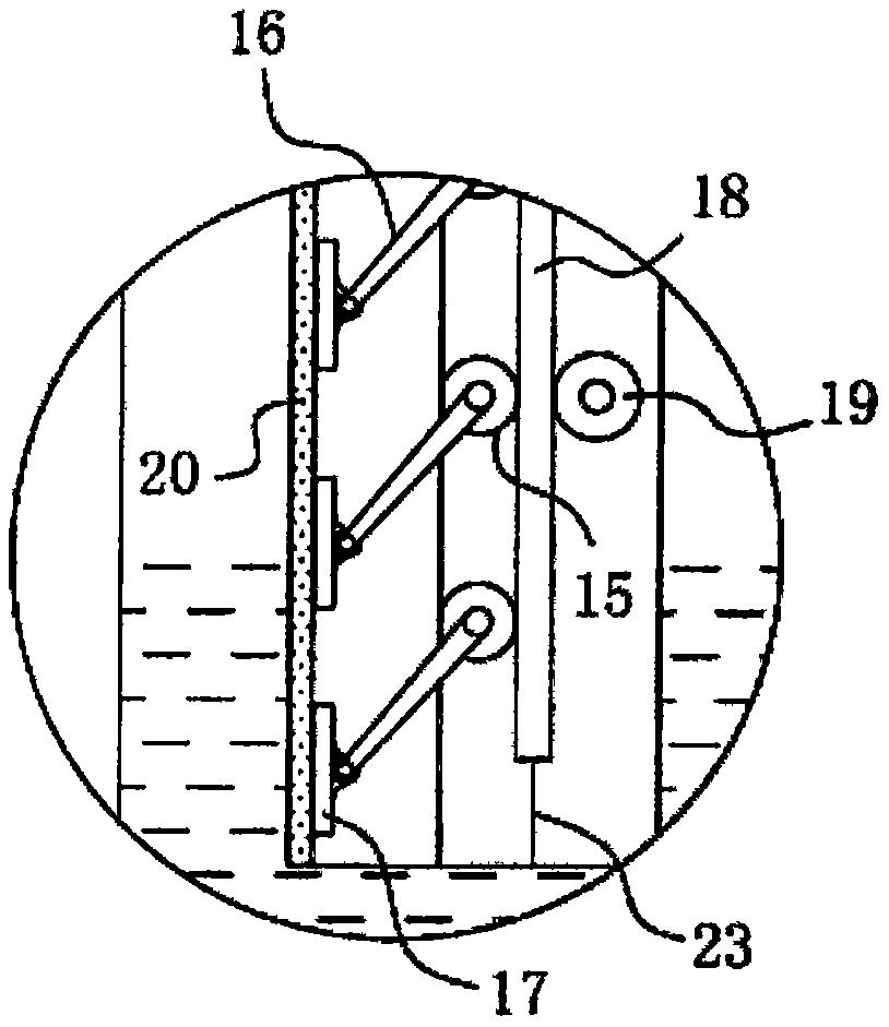 A scientific investigation ship with an anti-rolling water tank system