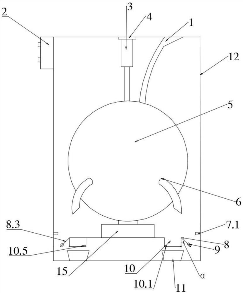 Automatic packaging device of stirring mixer for activated carbon production