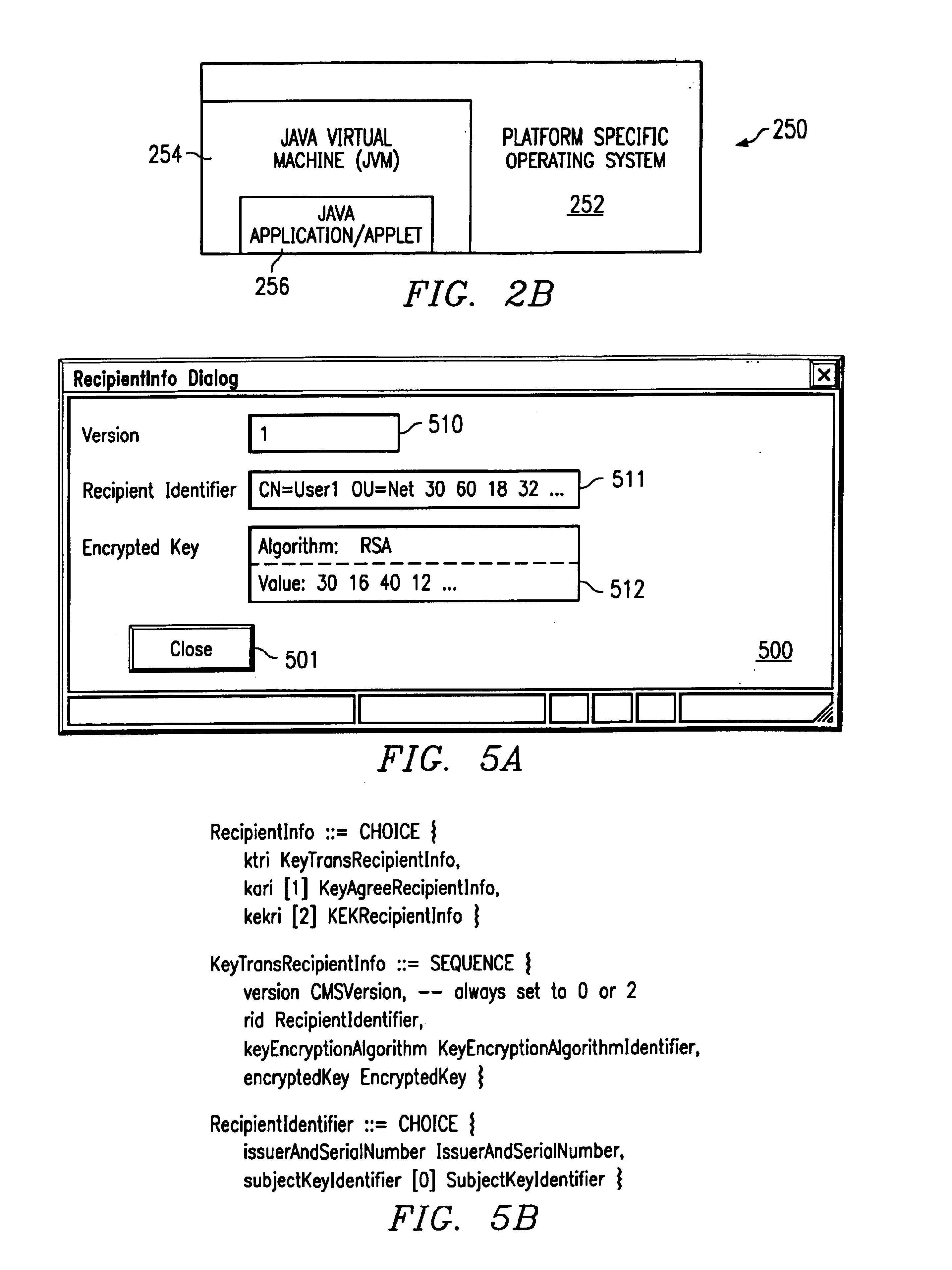 Method and system for presentation and manipulation of PKCS enveloped-data objects